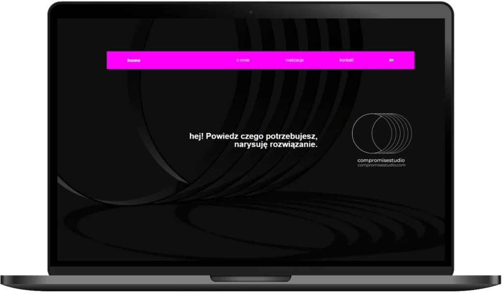Responsywna strona firmowa Compromise Studio wdrożona według projektu klienta